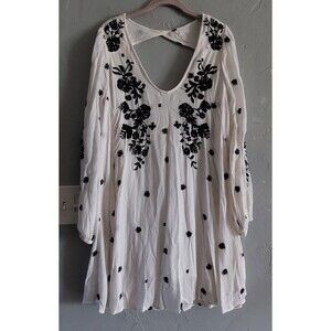 Free People Dress Women  M, Embroidery,100% Rayón, Cotton,Indian,17.5 Inch Of Ar